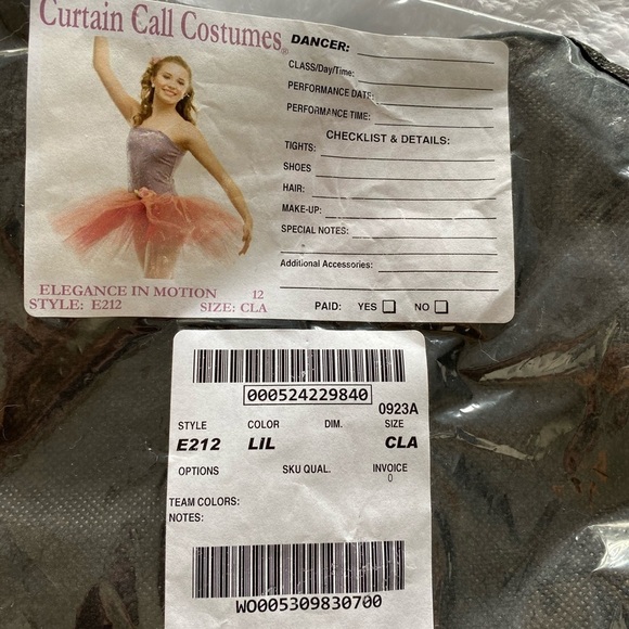 Floral dress tutu for dance or Halloween - Picture 7 of 8